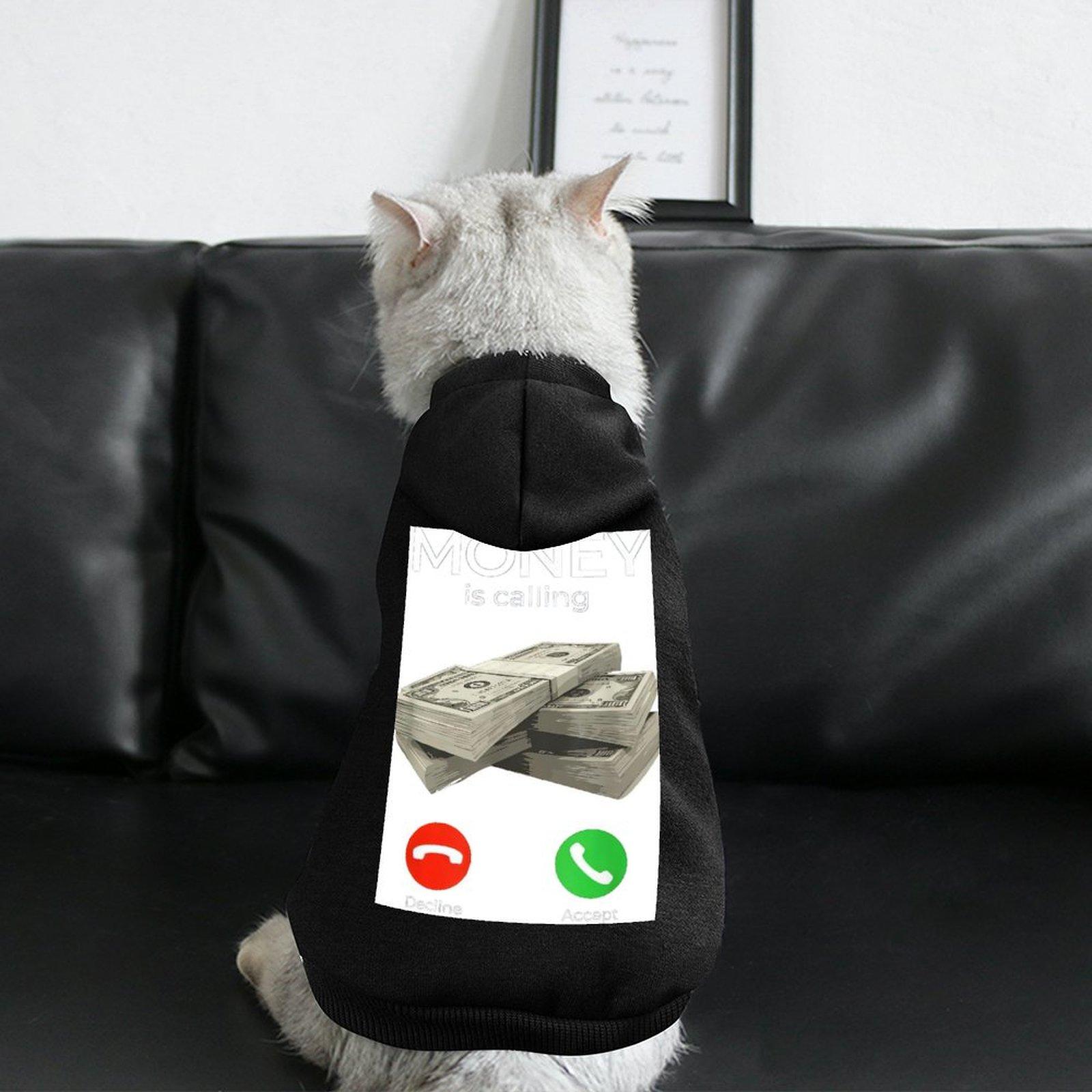 2024 Dog Hooded Sweatshirt Comfortable Hoodie Pet Leisure Cat Hoodie Customized Printing Anti-linting Soft Pullover Hoodie