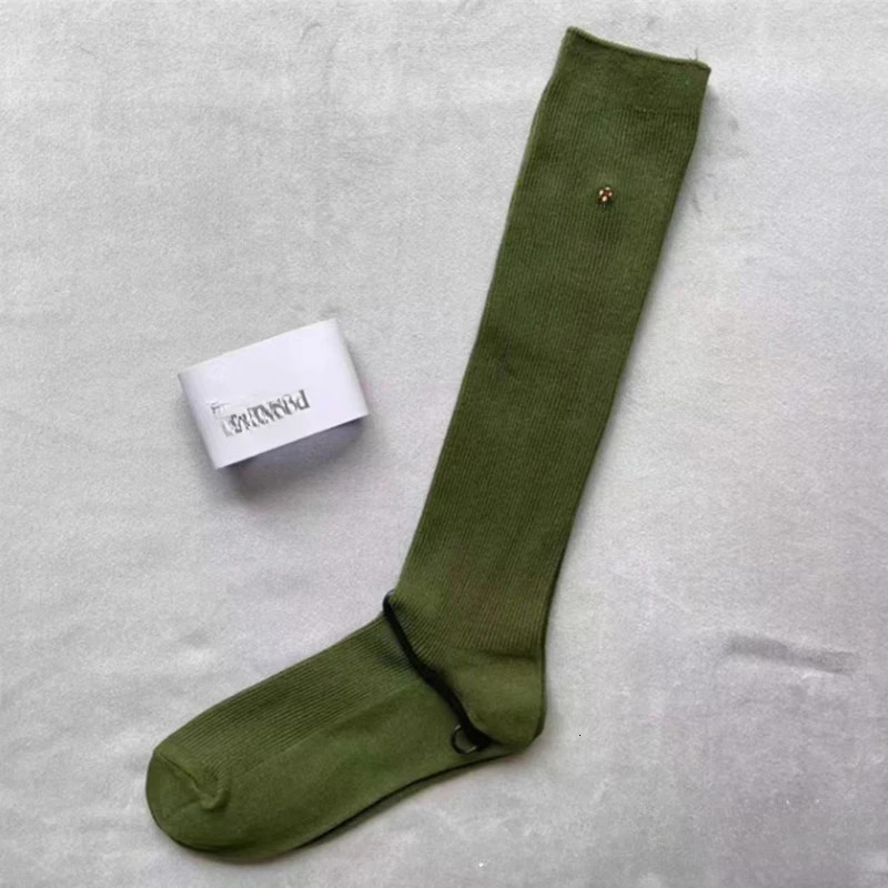 Calf inventory embryo double needle cotton knee stockings 241104