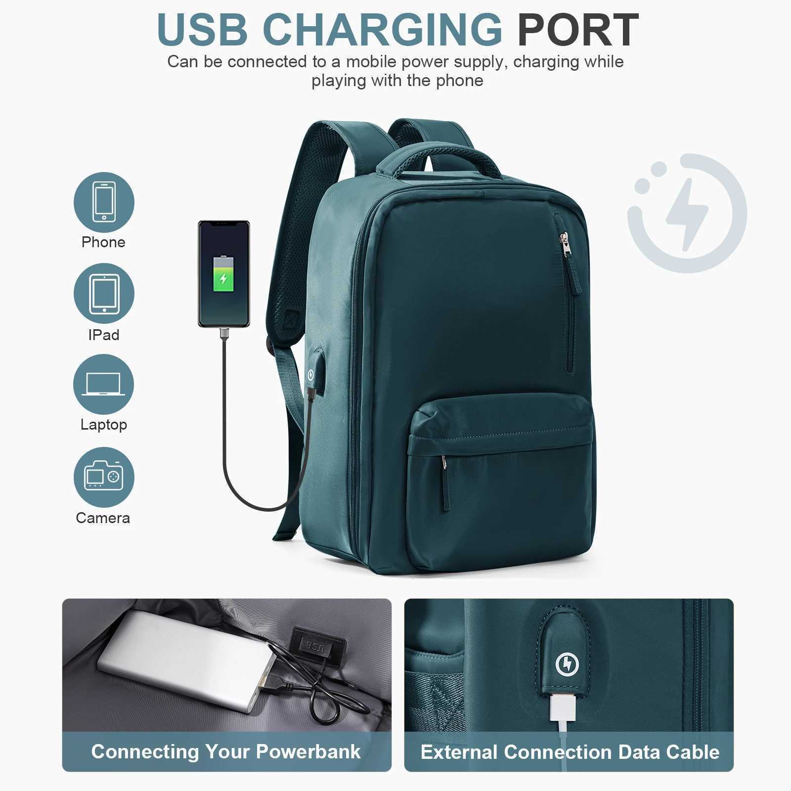 CMM Large Travel Backpack for Women Men Carry on Flight Approved 15 6 Inch Laptop Daypack with Usb Charging Port 241105