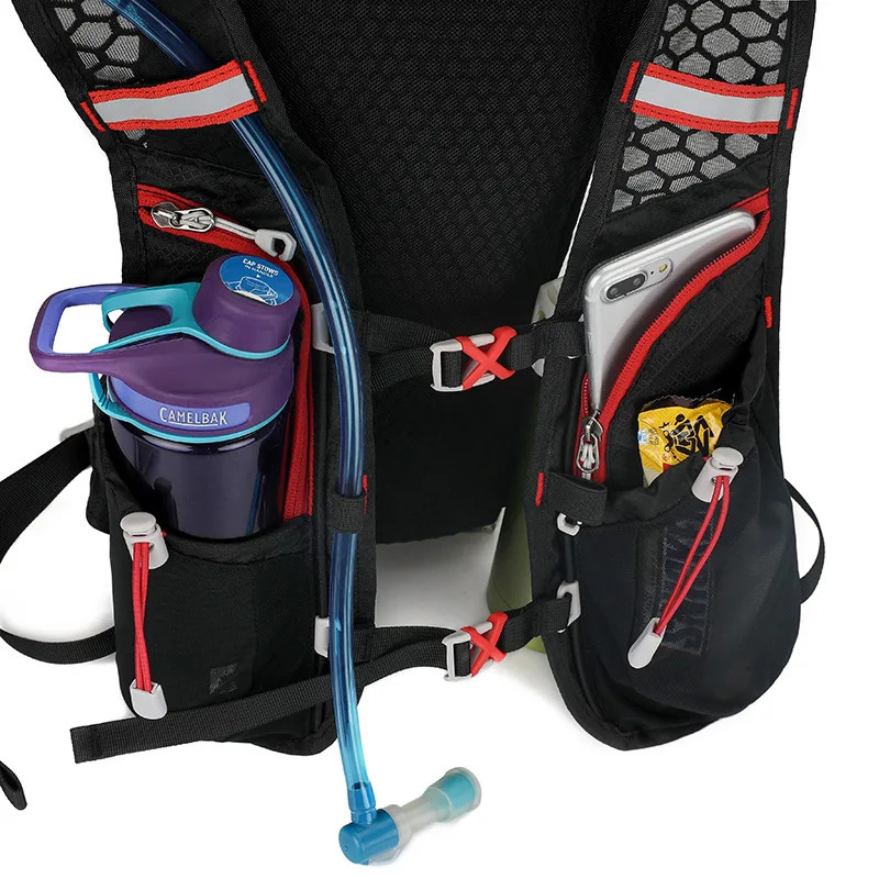 Outdoor travel running hydraulic backpack used for water backpacks hair dryers womens camping jogging sports marathon bags soft Flask 241104