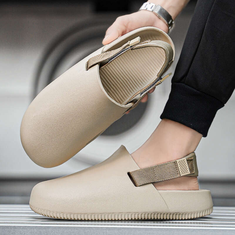 Summers Clogs Man Men Flat Mules Beach Sandals Quick Drying Water Shoes Work Casual Garden Lightweight Slippers