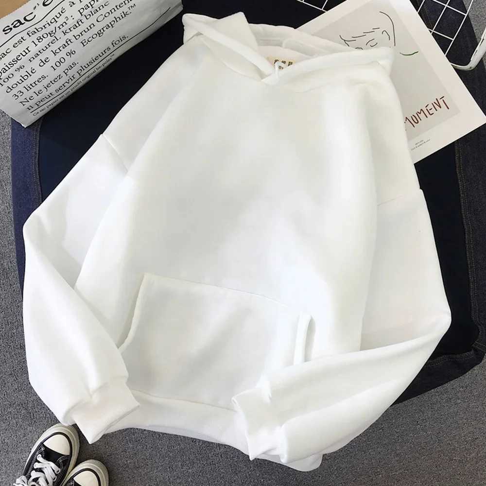 2020 Cross-border Independent Station Solid Color Hooded Sweatshirt For Women Crew Neck StyleLX241104