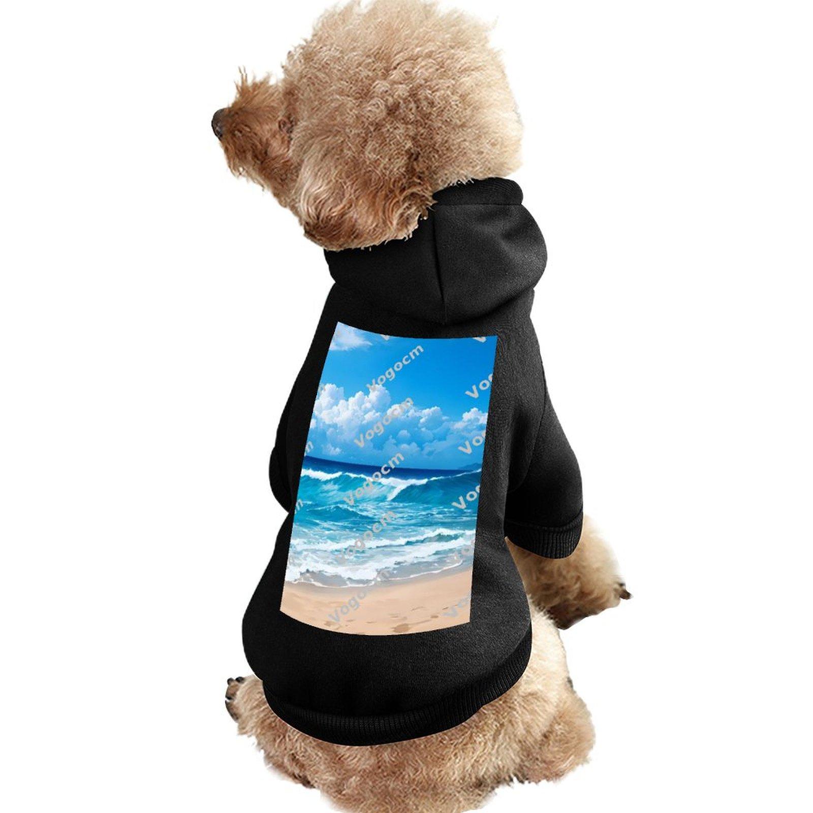 DIY Customized Dog Hooded Sweatshirt Comfortable Hoodie Athletics Dog Hoodie Customized Large Size Printing Micro Elastic Fabrics Cool Design Pet Clot