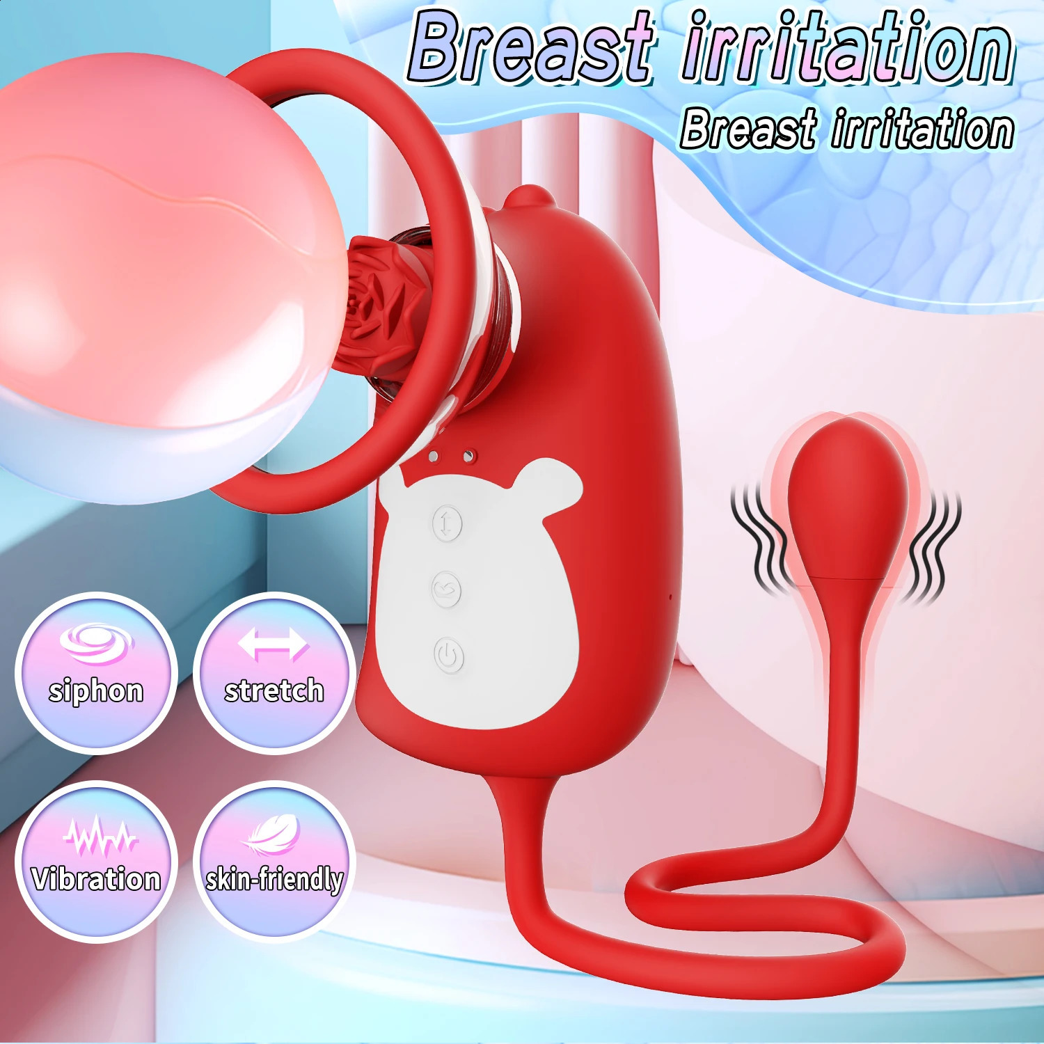 Thrusting RoseDildo Vibrator for Women Clitoris Stimulator Sucker Vacuum Vibrating Egg Nipple Sucking Female Sex Toys Adult 241105