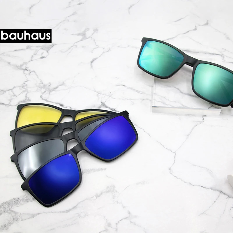 3174 Magnet Sunglasses Clip Mirrored Clip on Magnetic Sunglasses Clip on Glasses Men Polarized Clip Custom Prescription Myopia 241105