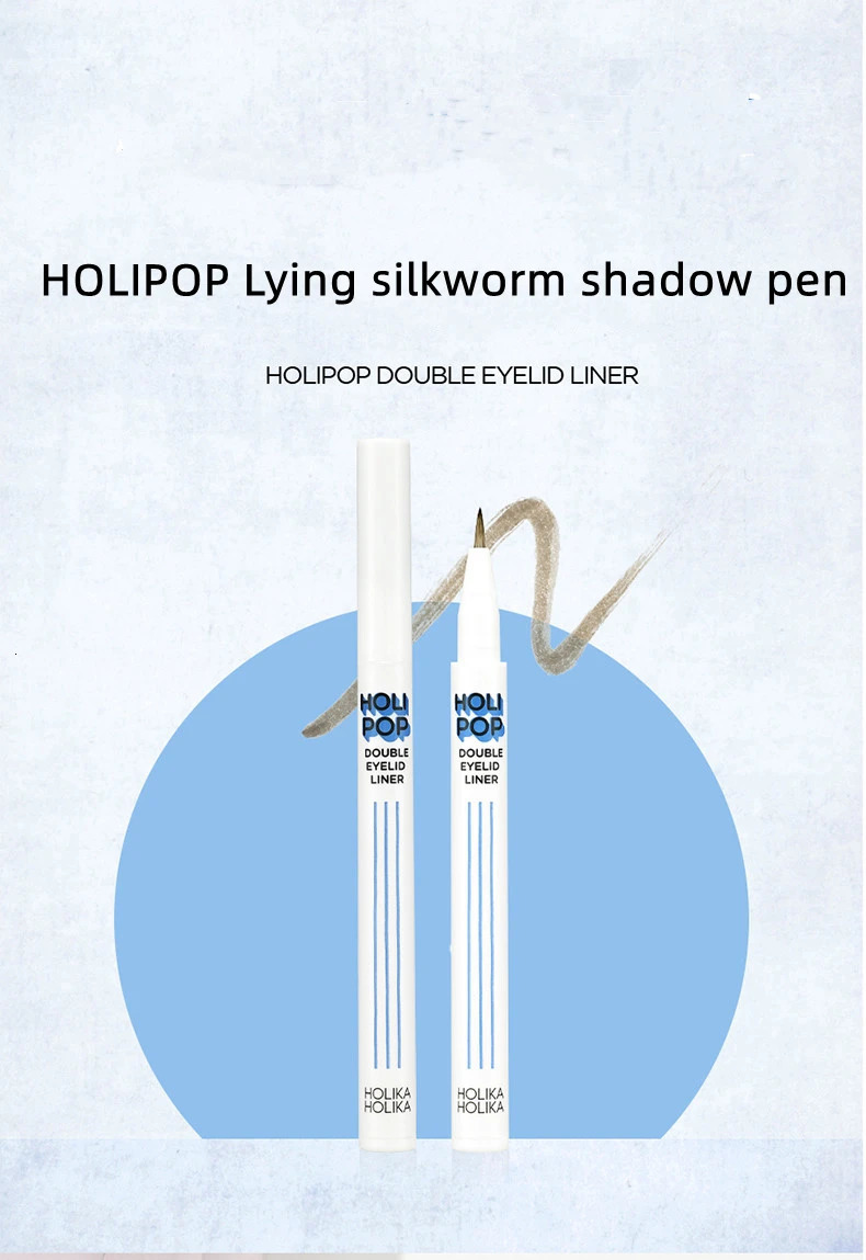 Holika Aegyo-sal Shadow Pen Liquid Eyeliner Double Eyelid Outline Brown Color Women Beauty Makeup Cosmetics 241104