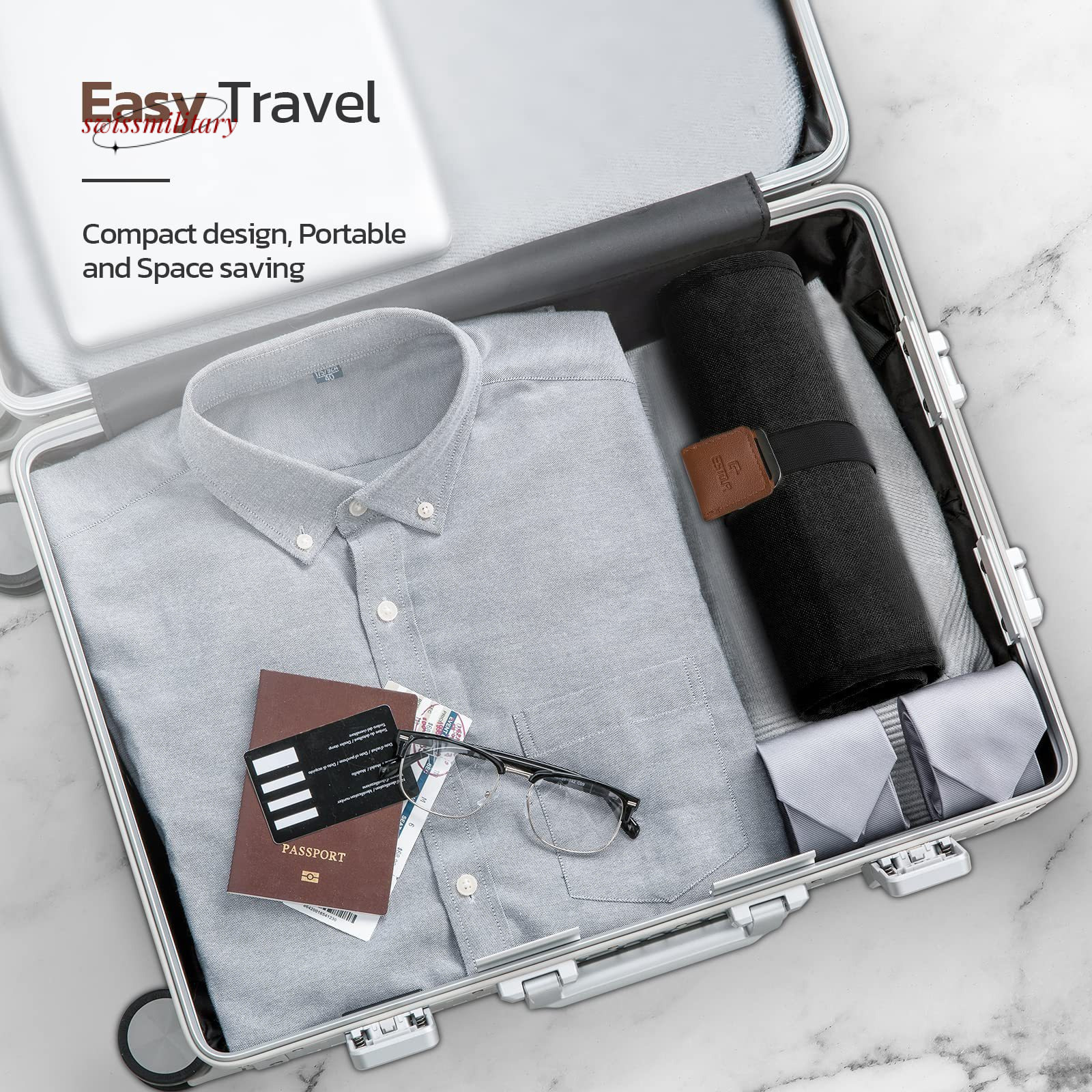 Men's toiletry travel set waterproof bathroom roll storage bag for shaving kit toiletries #21 swissmilitary