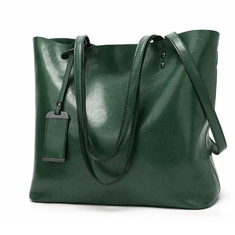 New designer bag for women's fashion handbag, oily leather large capacity single shoulder handheld fashion bag