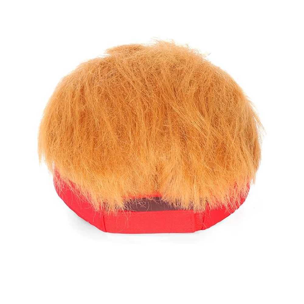 Synthetic Trump 2024 Hair Hat Donald Trump Makes America Great Again Wig Hat Embroidered Super Adjustable MAGA Baseball Hat Y241104
