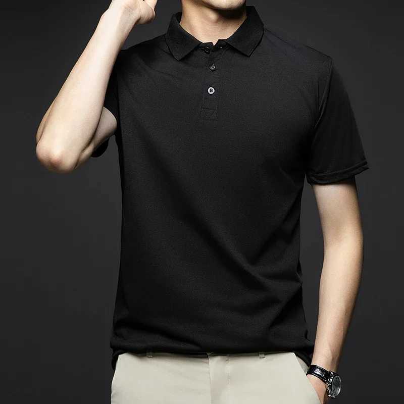 Mens solid short Slyved summer shirt breathable and comfortable top W241104