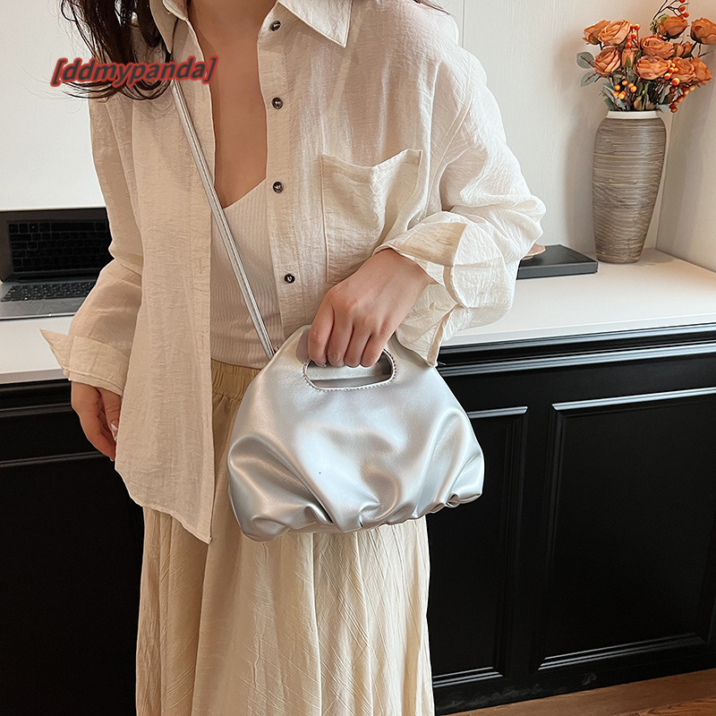 Korean pleated cloud for women, 2024 summer and autumn new fashion handbag, high-end single shoulder crossbody bag #28 ddmypanda