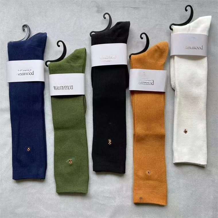 Calf inventory embryo double needle cotton knee stockings 241104