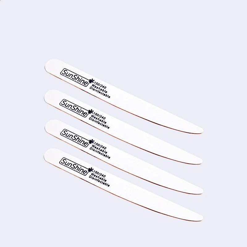 SunShine 30pcslot Nail File Nail Polish Buffer Blocks For UV Gel White Wood Nail File 150240 Manicure Pedicure Care Nail Art 241105