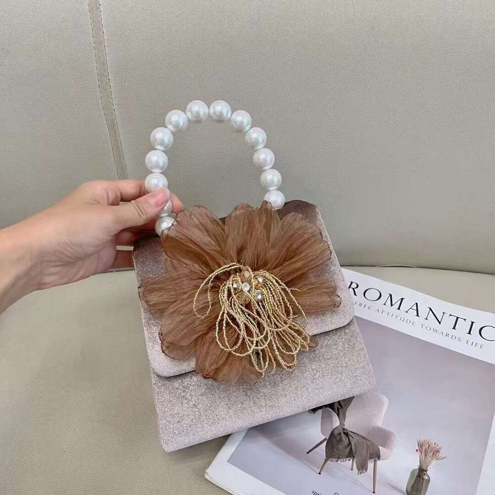 Veet Beads Beaded Square Fashion Appliques Ral Women's Handbag Wedding Party Clutch Purse Shoulder Messenger Bag