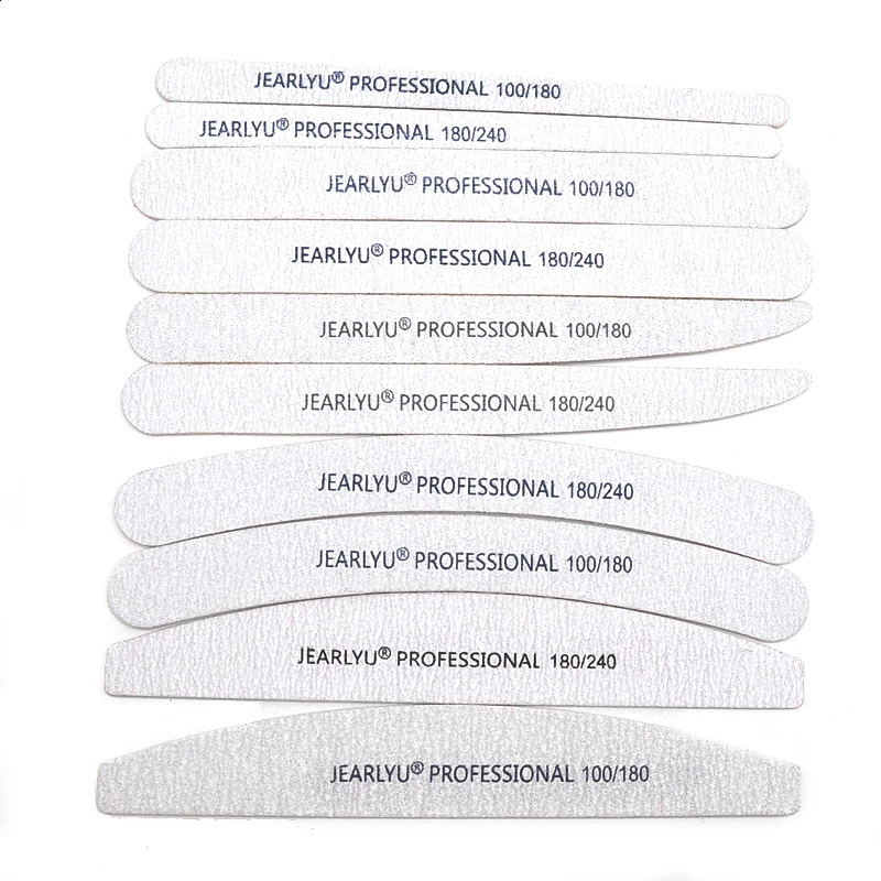 100pcslot Nail File 100 180 240 Wood Various File Nail Polish Manicure Sanding Vijlen Nails Buffer Professional Nail Art Tool 241105