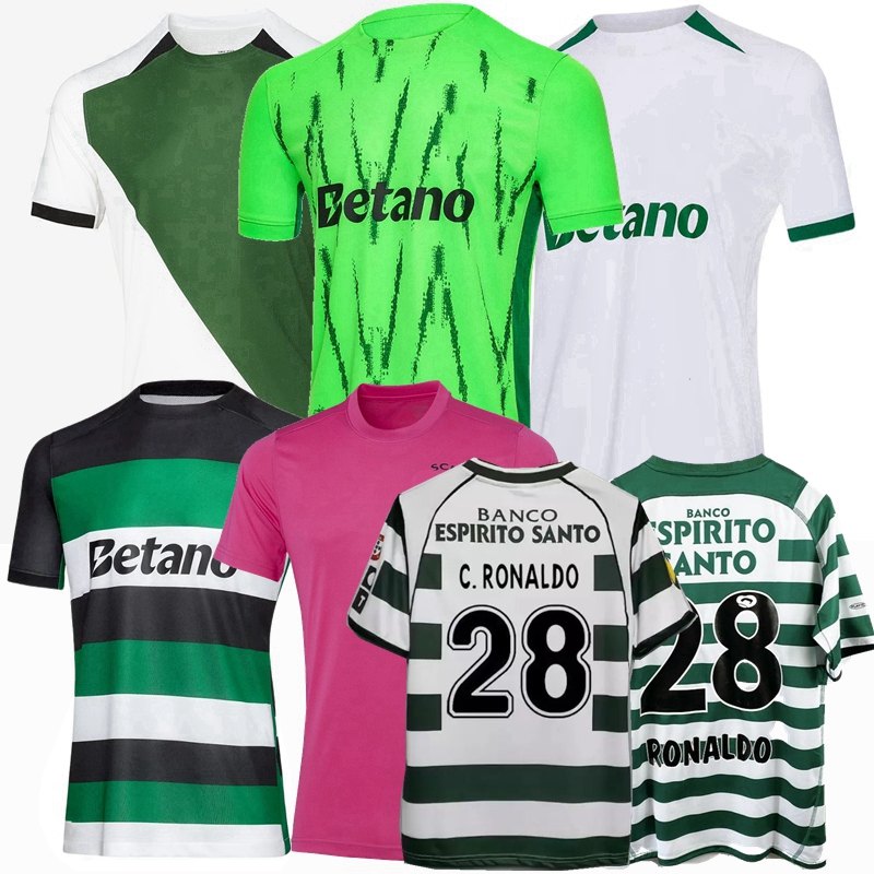 Retro classic Lisboa soccer jerseys 2001 2002 2003 2004 2023 2024 2025 C.RONALDO EDWARDS TRINCAO PEDRO G. Gyokeres HJULMAND Sporting Clube CP football men kids shirt
