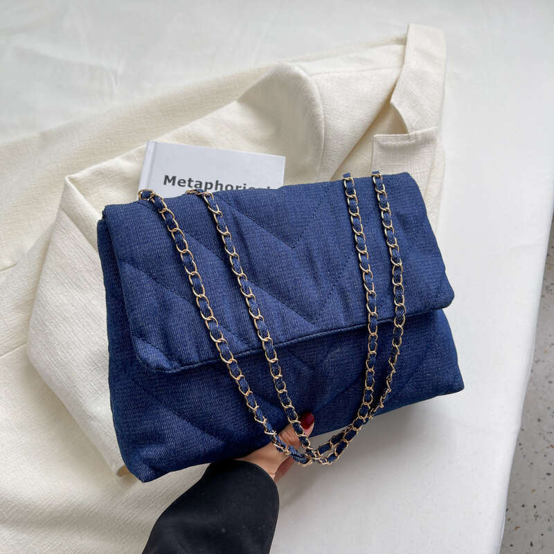 Designer Bag Handbag Woman Fashion Luxury Denim Blue Shoulder Bag Briefcase Messenger Bags Large Capacity Work Study Street Tote Bag Purses handbag