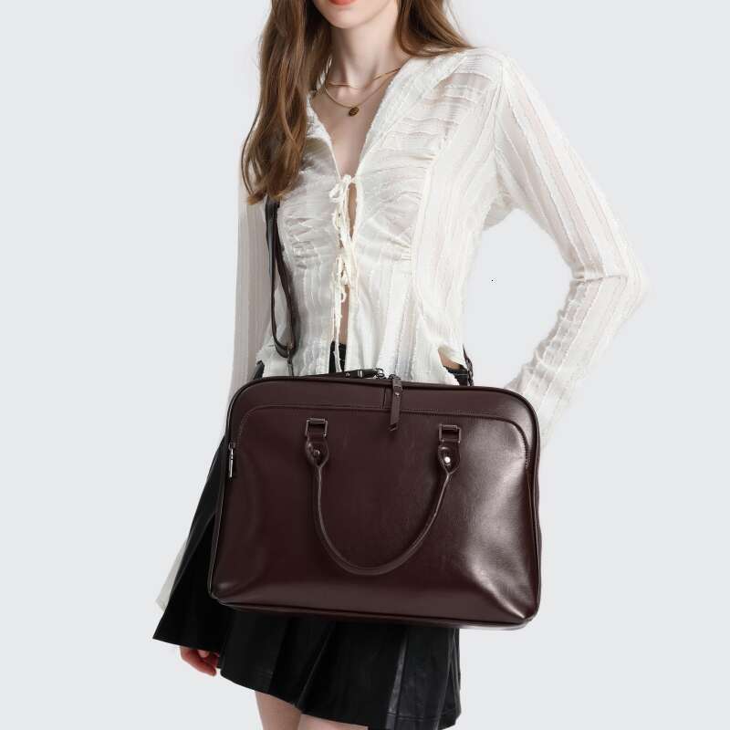 Designer Bag YANATARI Briefcase Woman Office Luxury Bag 2024 Genuine Leather Luxury Bag Crossbody Bags Large Capacity Handbag