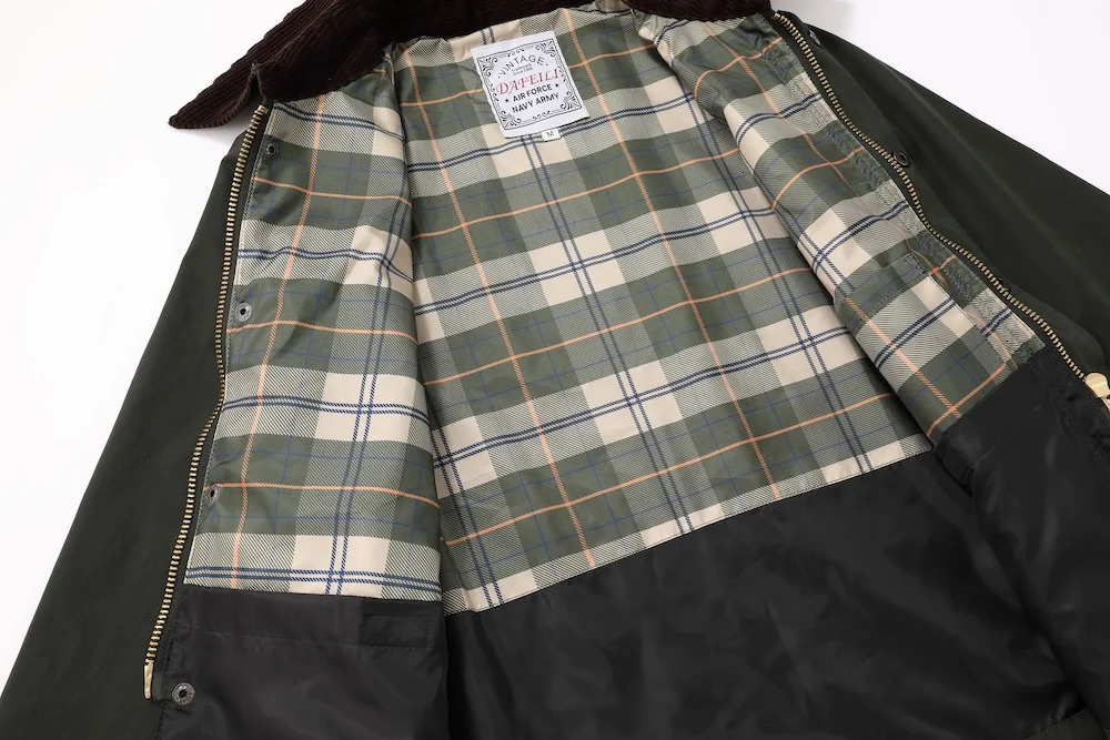 Cropped Canvas Un wax Sl Spey Retro Wild Olive Sage Green Outdoor Fishing Windbreaker Practical Tactical Hunting Coat 241031