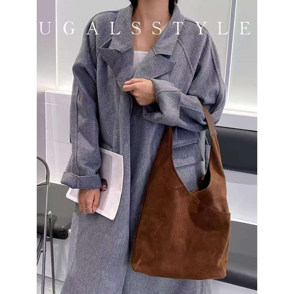 Autumn Winter Veet Bucket Large Capacity Fashion Women's Handbag Lady Purse Shoulder Female Casual Tote Bag Armpit