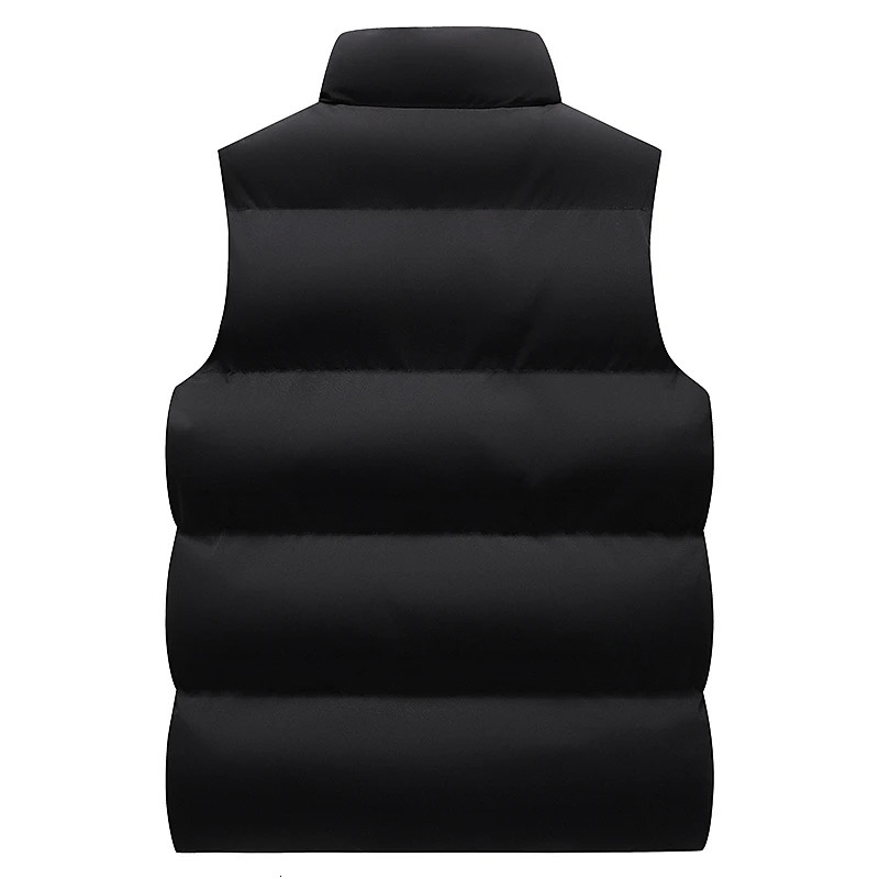 Men Winter Vest Windproof Sleeveless Jacket Sleeveless Vest Casual Men down Cotton Warm Thicken Waistcoat Thick 241104