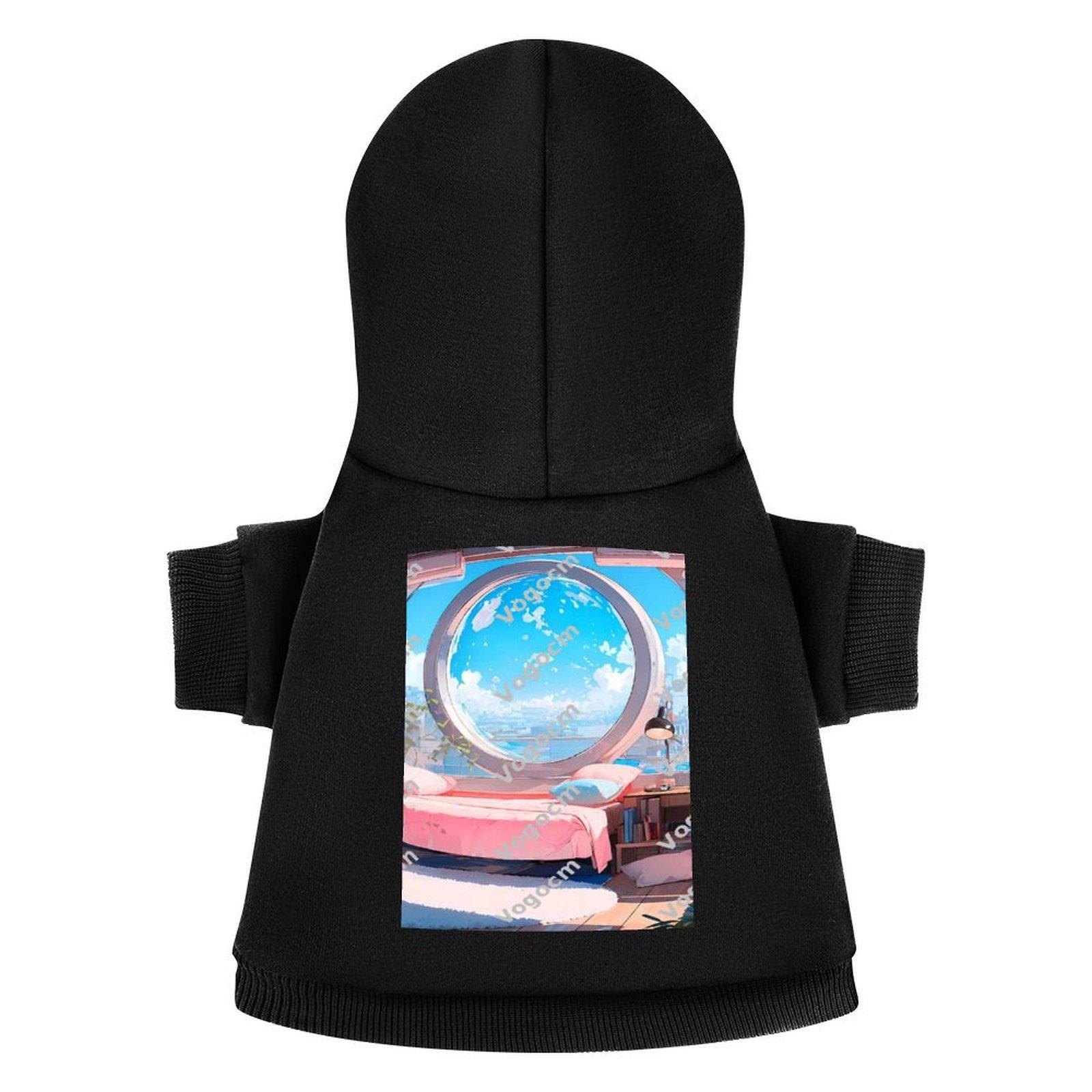 Factory Direct Pet Hooded Sweatshirt Breathable Long Sleeve Athletics Pets Hoodie Asian Size Micro Elastic Fabrics High Quality Clothings