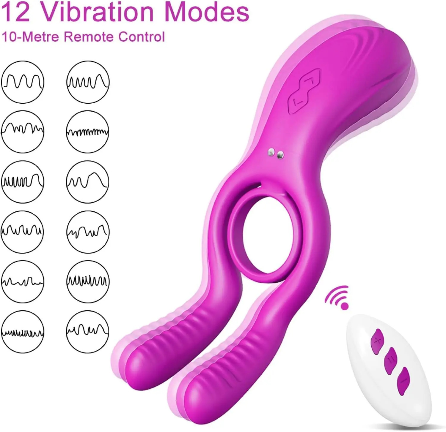 Vibrating Cock Ring Remote Control Penis Vibrator for Clitoral Stimulation Couple Vibrators Adult Sex Toys 241105