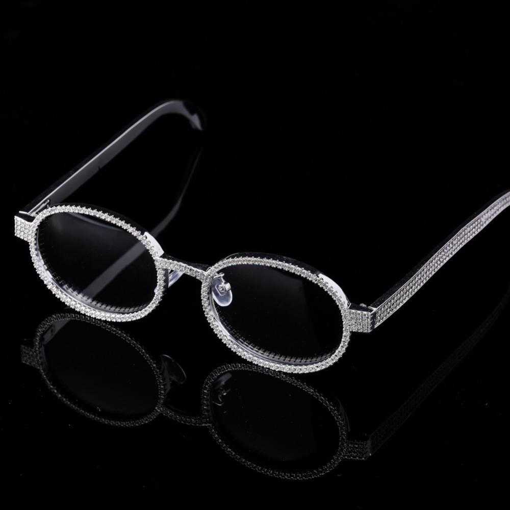 Personalized hip-hop sunglassesCustom Moissanite Ice out Glasses frame Setting Mens Dia Sunglasses