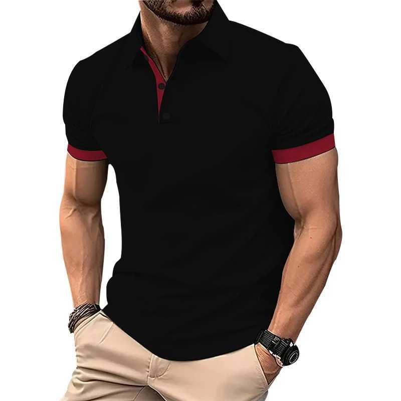Mens summer short sleeved slip fashionable casual collar shirt. W241104