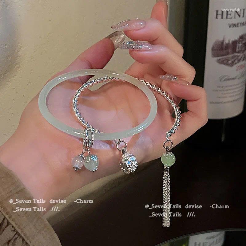Exquisite tassel Bell Girl Bracelet Bead Crystal Bead Bracelet Fashion Light Luxury Treasure Friend Birthday Gift
