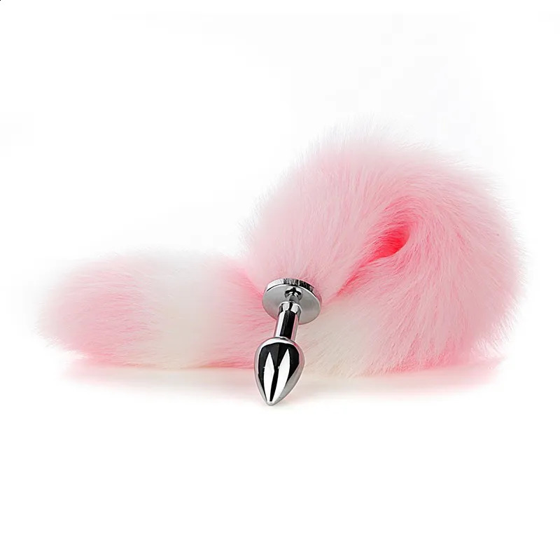 Anal Plug Fox Tail Faux Fur Couple Sex Toys Role Play Sexy Flirt for Gay Men Adult Shop 241105