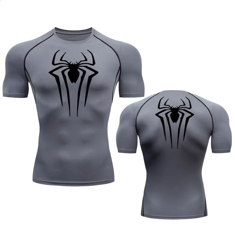 White T Shirt Men Long Sleeve Compression Tacksuit Rashgarda MMA Fitness Top Winter Thermal Second Skin Track Suit Tee 241105