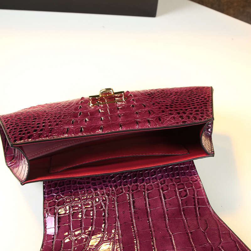 Designer Bag Designer Brand Crocodile Print Bag Saddle Leather Handbag Shoulder Crossbody Bags For Women Bolsas Para Mujeres Hot Selling Saddle bag