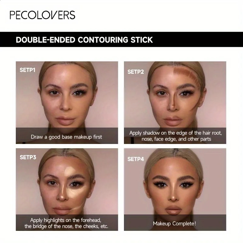 High Quality Makeup Base Foundation Cream For Face Concealer Contouring For Face Bronzer Beauty Womens Cosmetics 241105