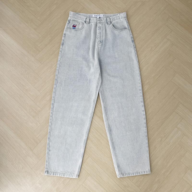 2025 S Fashion Designer Men S Jeans Y K Polar Big Boy Baggy Sell Series Streetwear Embroidery Casual Wide Leg Skate Denim Pants Men Clothing