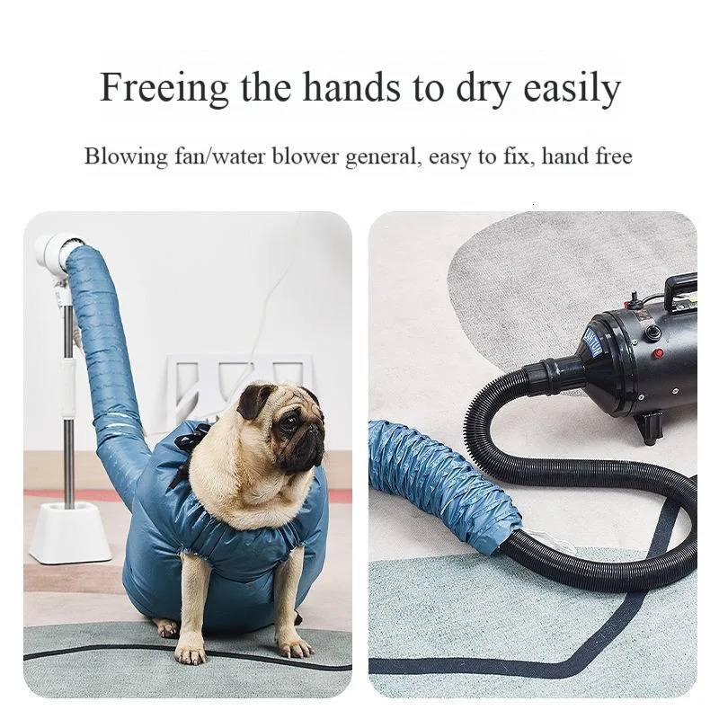Pet dog drying Bag Hair Dryer Blow Dryer Quick Portable Foldable Grooming bag Home Pet Hair bag Efficient drying kit 241105