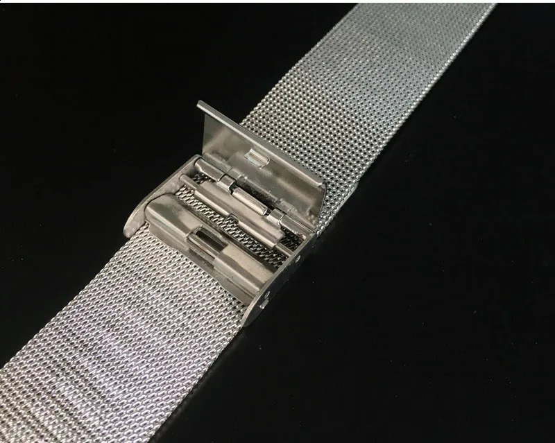 Milanese Watchband 10mm 12mm 14mm 16mm 18mm 20mm 22mm Universal 304 Stainless Steel Metal Watch Band Strap Bracelet Silver 241105