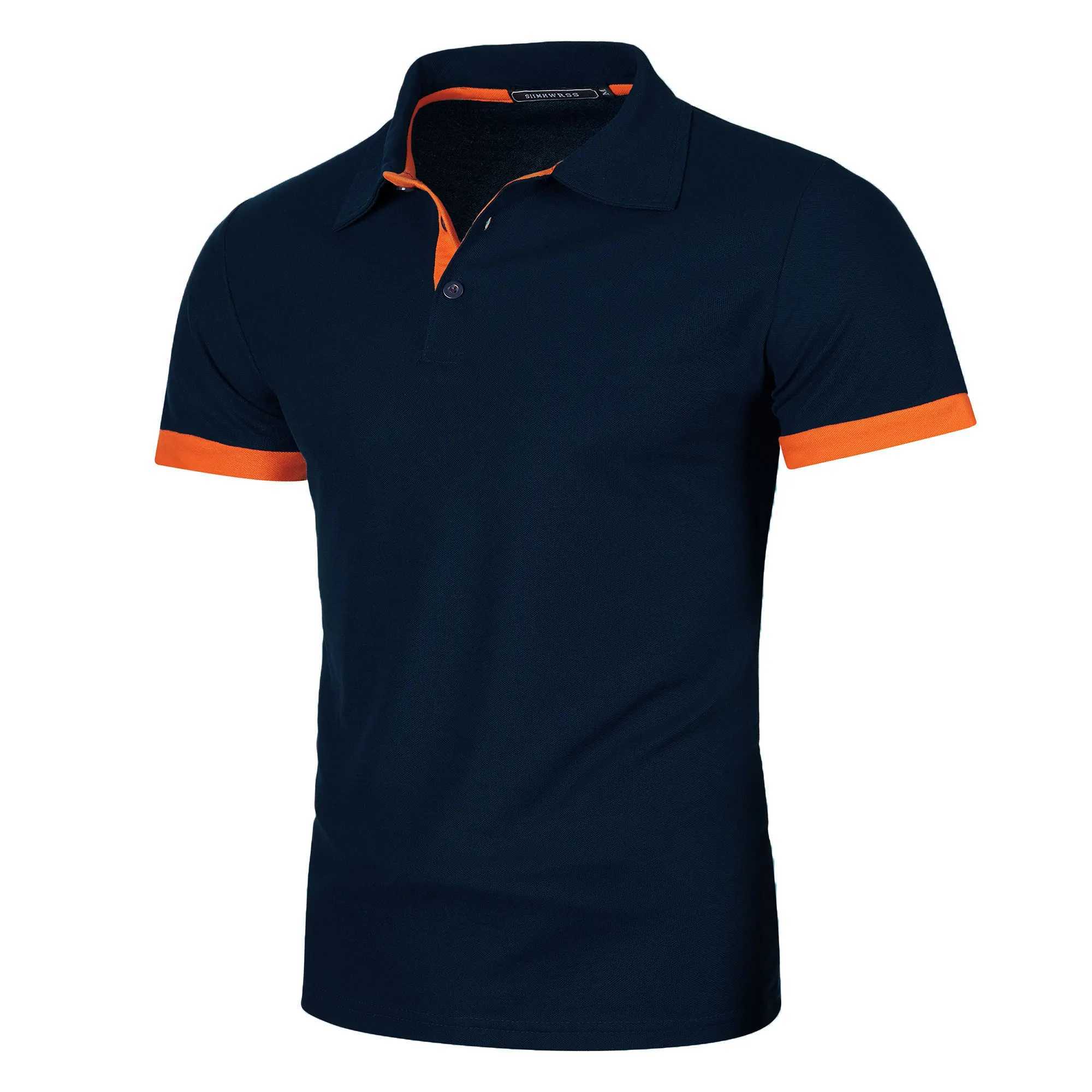 Mens short sleeves match the color of mens lapel sleeves W241104
