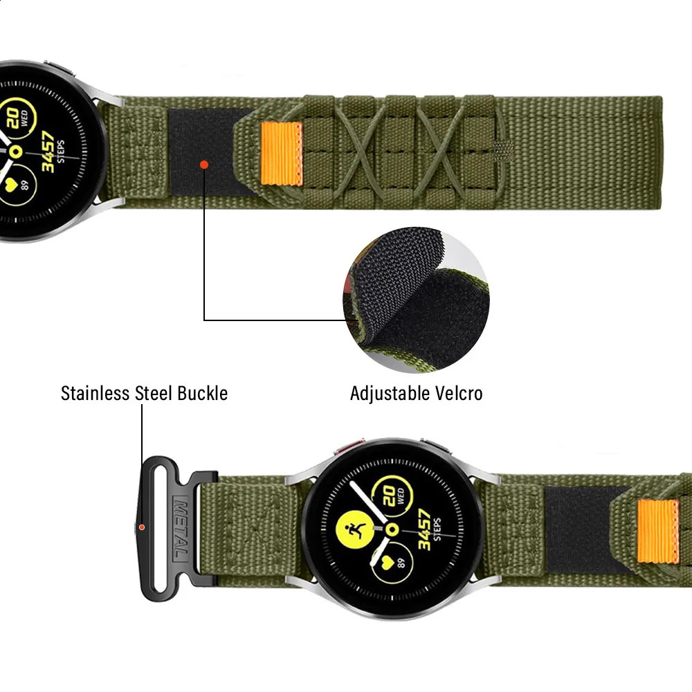 Wristband Compatible with Galaxy Watch 765444m m40m mGalaxyWatc h647m m43mm GalaxyWatch 5ProW a tch4Class i cWatch341mmAc t ive220mmMil itary RuggedNy