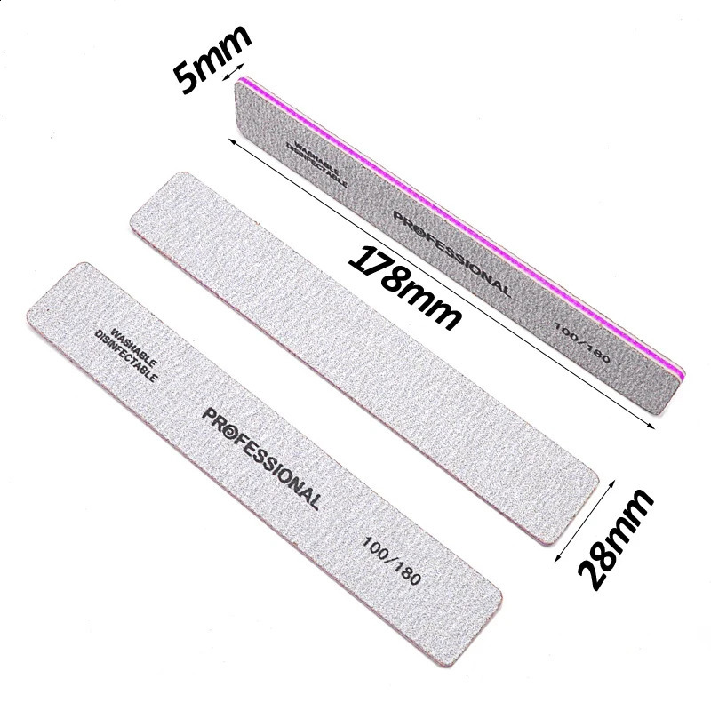 5025 Pcs Nail Supplies For Professionals Nail File Buffer Nails Product For Acrylic Width 80100180 Grit Sanding Manicure Tool 241105