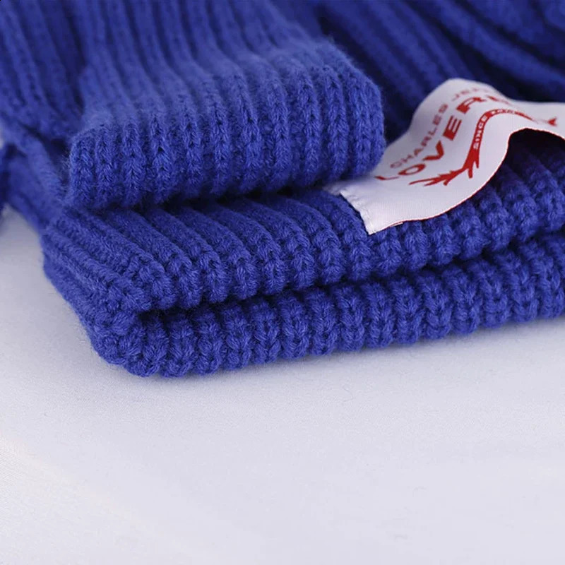 Y2k Knitted Wool Rabbit Ears Hat Love Boy n Personality Men Women Cute Fashion Warm Autumn Winter Trendy Hats 241105