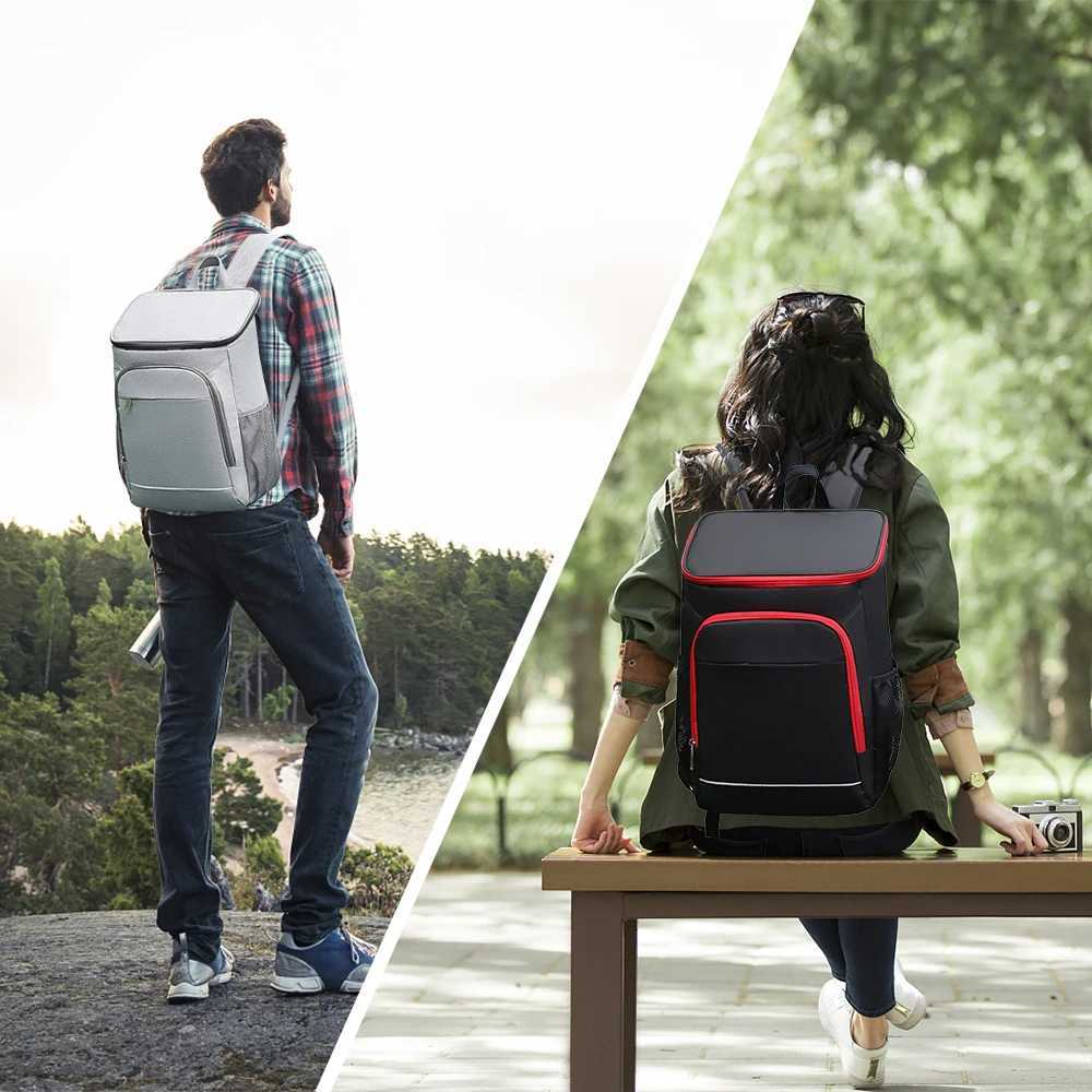 30l Cooler Backpack Leakproof Insulated Lunch Bag Picnic Food Insulation Cooler Bag for Outdoor Camping Hiking Picnics Beach 241105