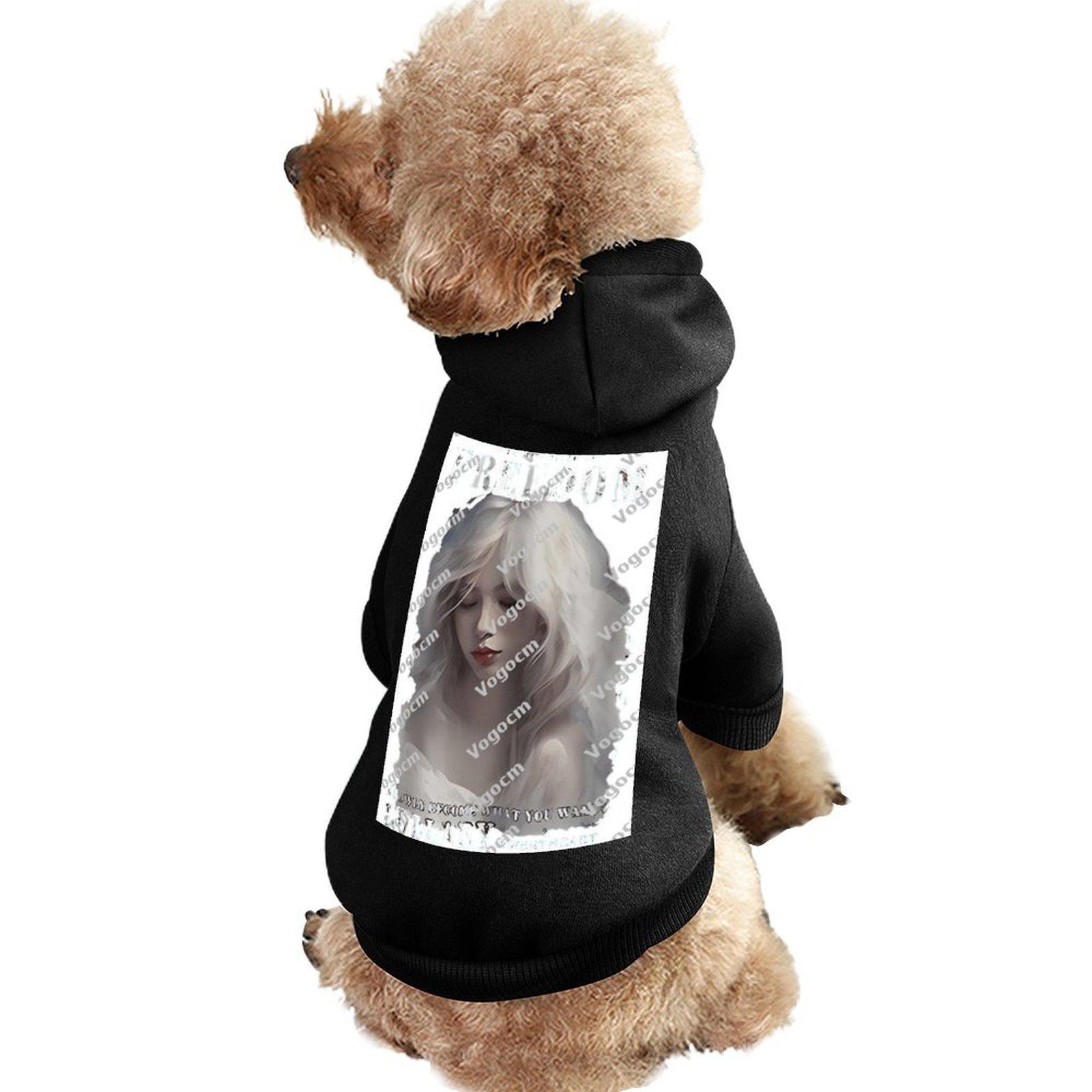 Brand Dog Hooded Sweatshirt Breathable Athletics Hoodie for Pet Anime Print Anti-linting Comfortable Wear