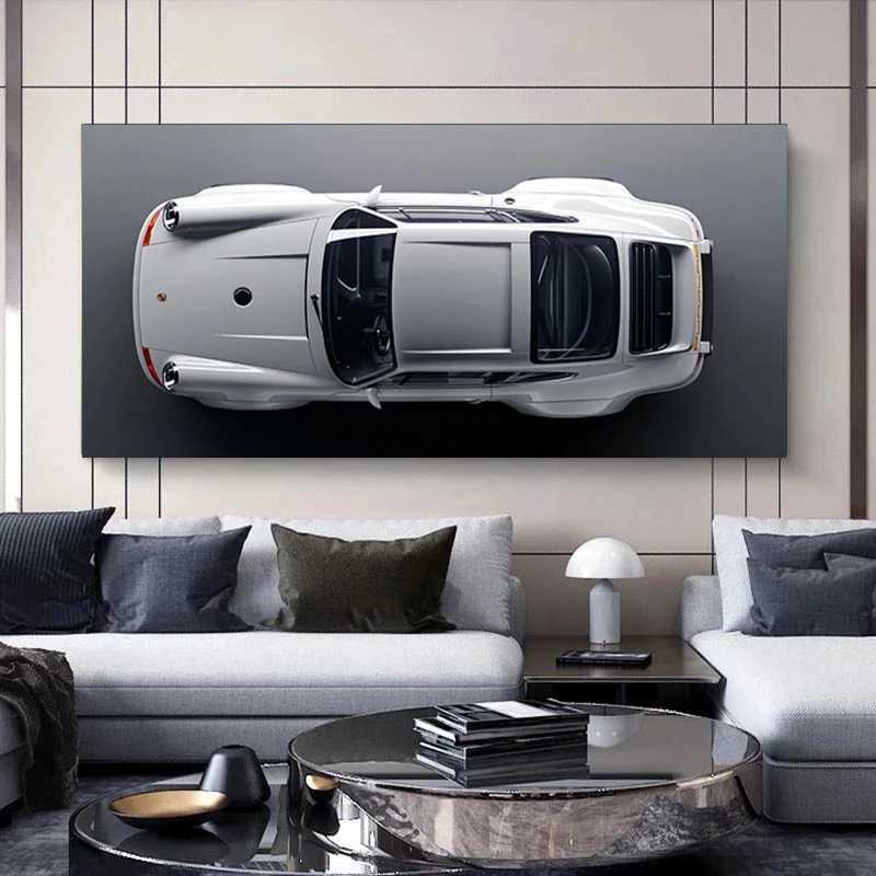 Modern Luxury Sports Car Racing Canvas Painting Large Size Racing Posters Prints Supercar Wall Art For Living Room Home DecorXJ241104