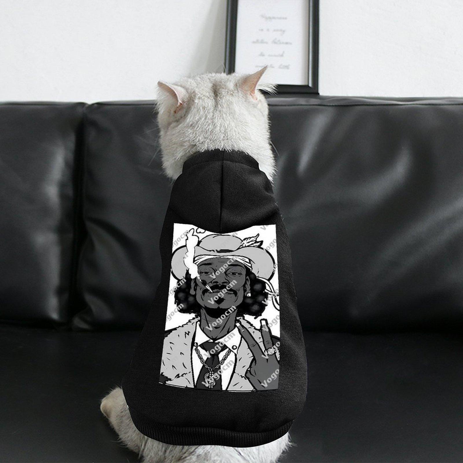 2024 Designer Dog Hoodies Hooded Long Sleeve Street Hip Hop Pet Hoodie DIY Oversized Logo Micro Elastic Fabrics Comfortable Pets