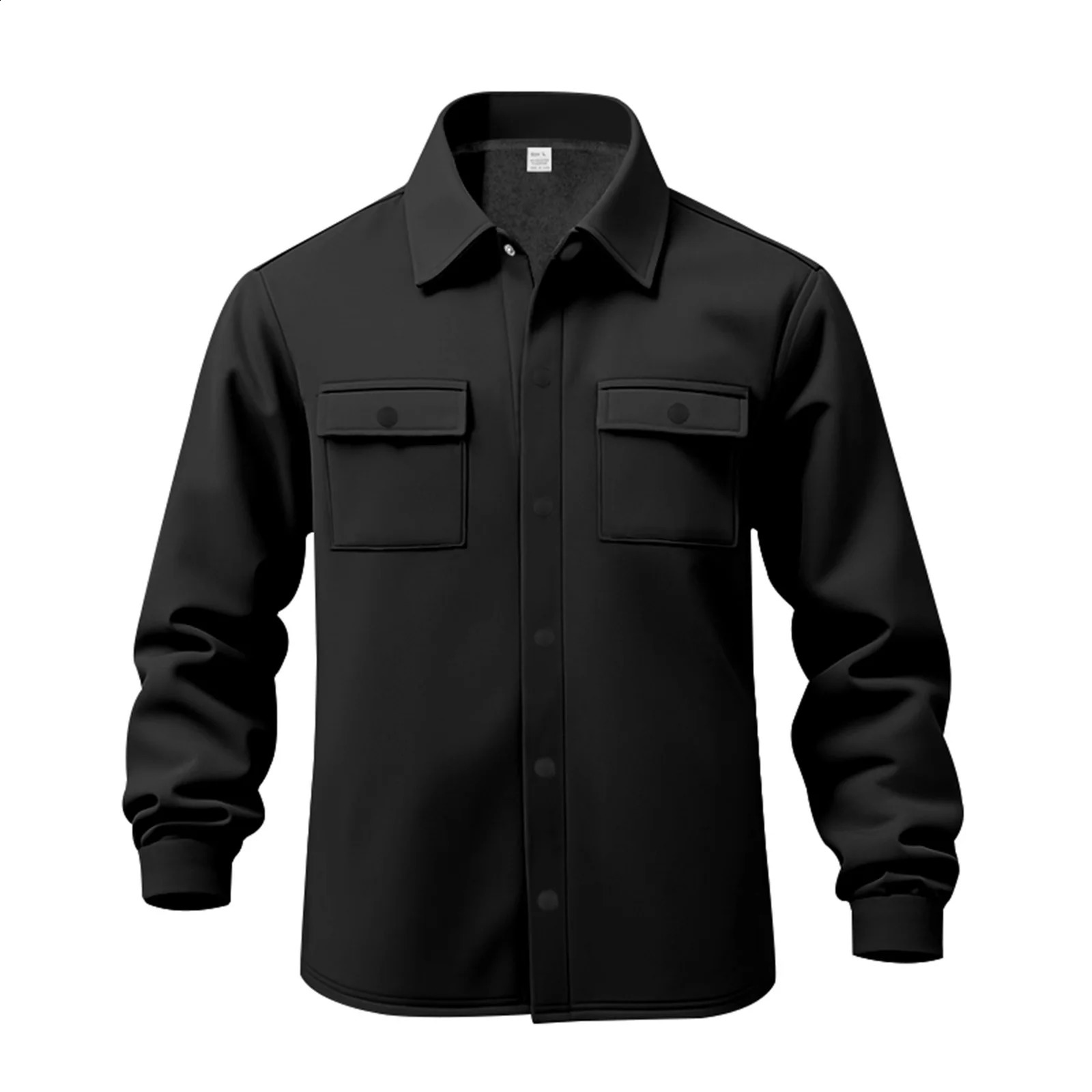 American Mens Jacket Heavyweight Pure Color Velvet Workwear Outdoor Tactical Hunting Lapel Jacket Suit Loose Warm Mens Clothes Two-Piece Set 241105