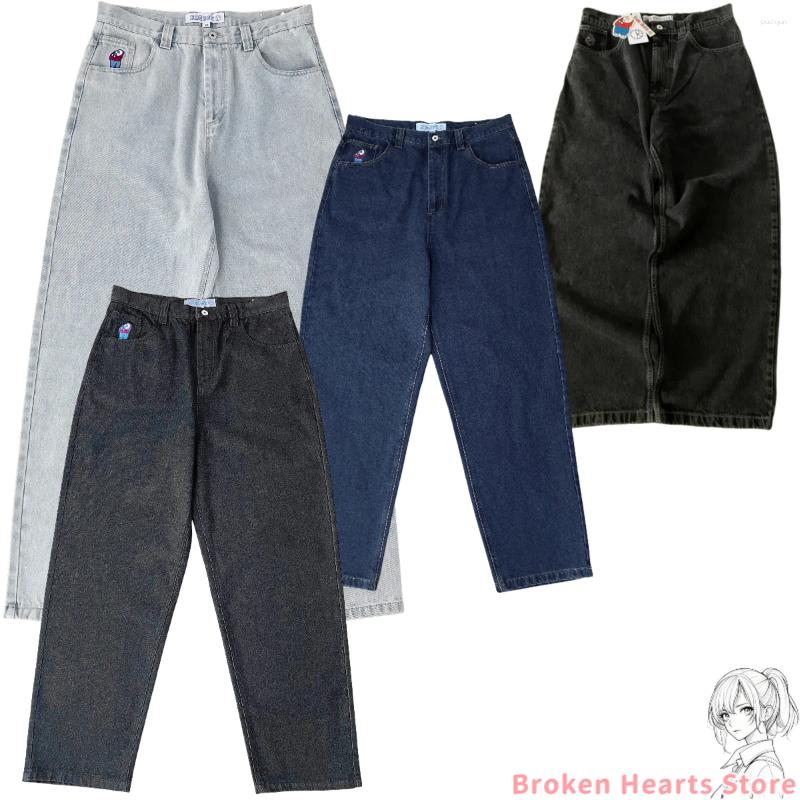 2025 S Fashion Designer Men S Jeans Y K Polar Big Boy Baggy Sell Series Streetwear Embroidery Casual Wide Leg Skate Denim Pants Men Clothing