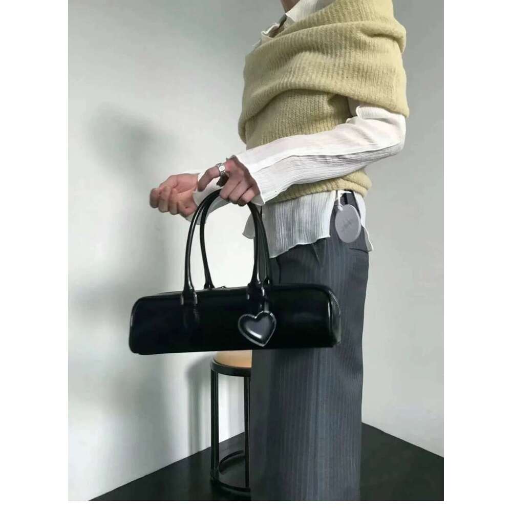 Designer Bag JIAERDI Hot Girls Blue Handbag Purses Women High Street Leather Heart Chic Casual Shoulder Bags Ladies Vintage Underarm Bag Y2k handbag