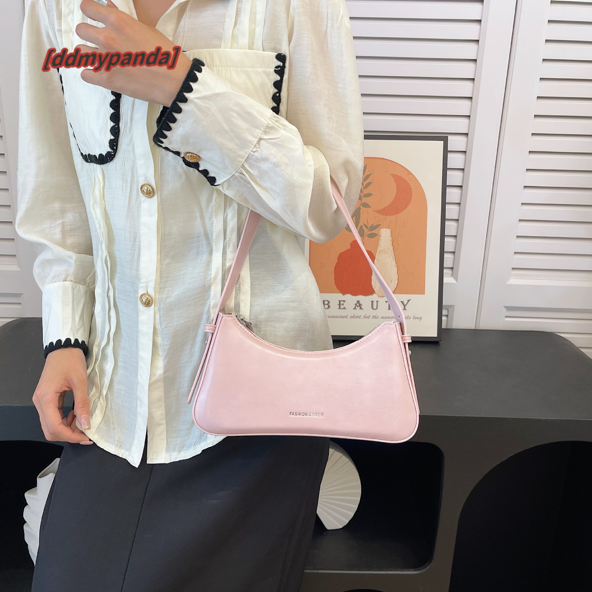 New Summer Versatile Saddle Fashion Style Single Shoulder Underarm 2024 Commuter Women's Bag #25 ddmypanda