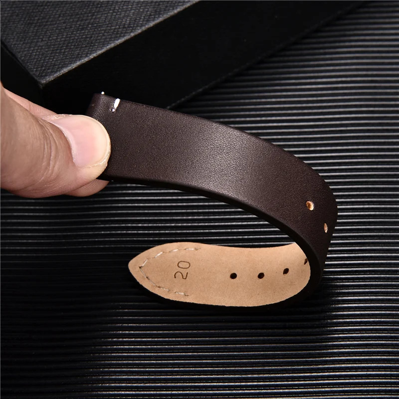 Quick Release Watch Band for Men Women 16mm 18mm 20mm 22mm 24mm Watchband Genuine Leather Strap Replacement Belt 241105